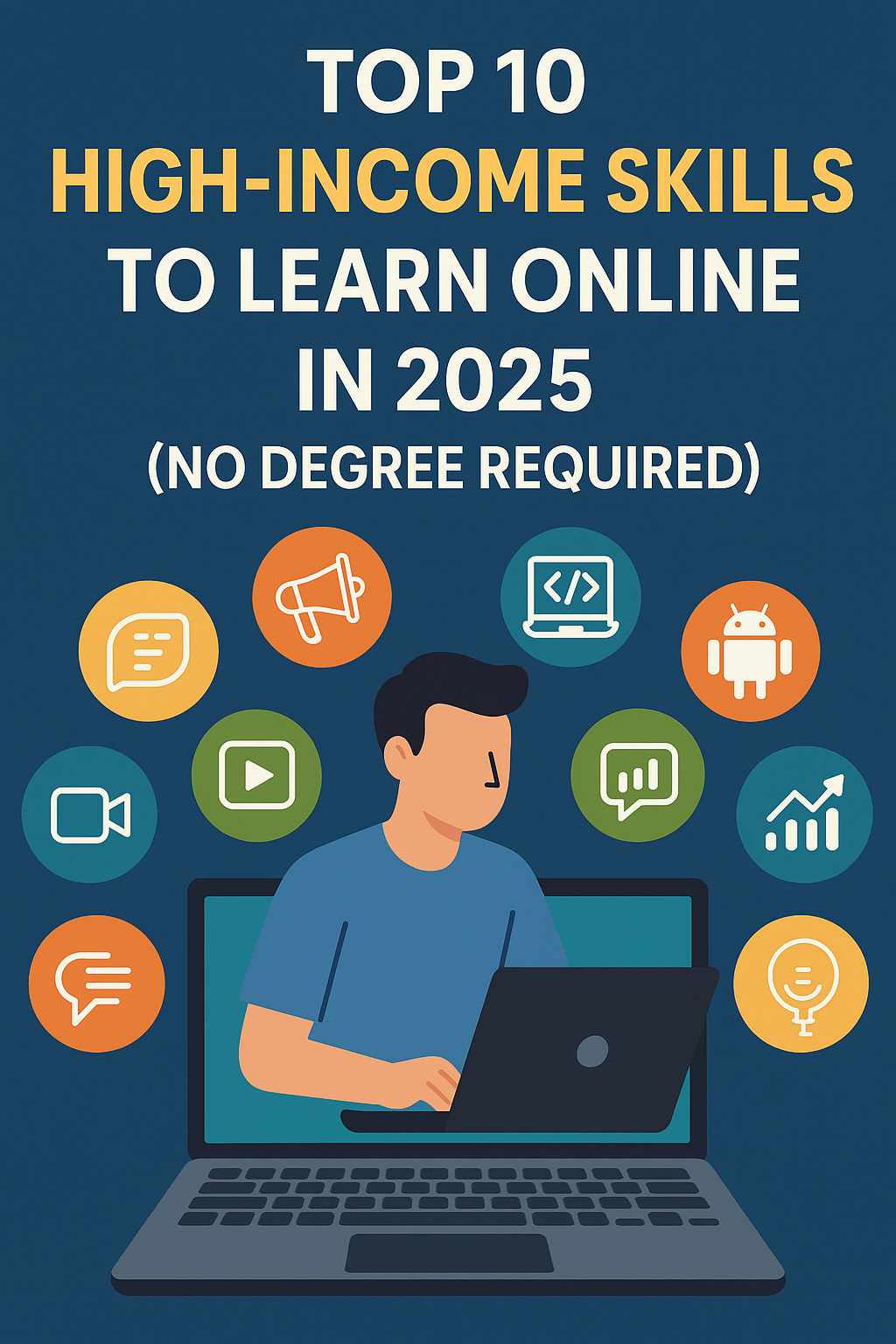 Top 10 High-Income Skills to Learn Online in 2025 (No Degree Required)