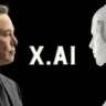 Illustration showing Elon Musk facing off against the OpenAI logo, symbolizing the 2025 legal and ethical battle in the AI industry.