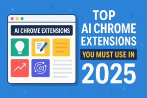 A 2D digital illustration thumbnail for a blog post on the latest trending topic in technology, featuring vibrant modern colors, a futuristic tech layout, and a clean layout for digital readers.